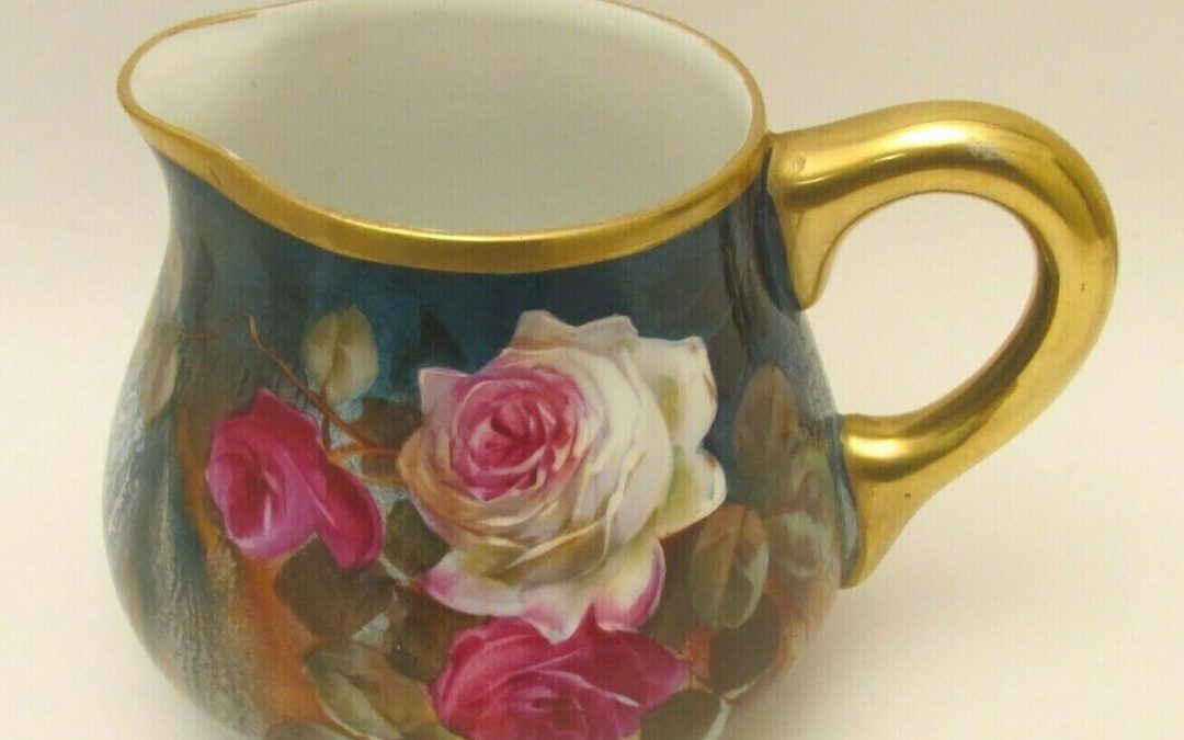 Items similar to this Pickard cider pitcher will be up for bids at an online auction Oct. 9. (Photo courtesy of eBay)