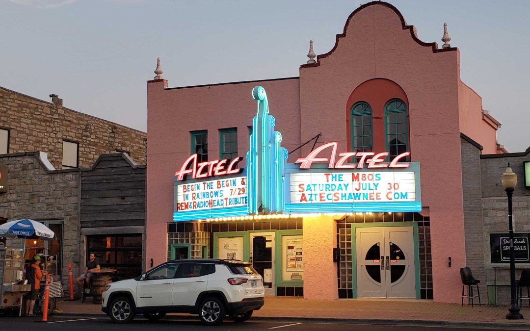 The Aztec Shawnee Theater in Shawnee, KS.